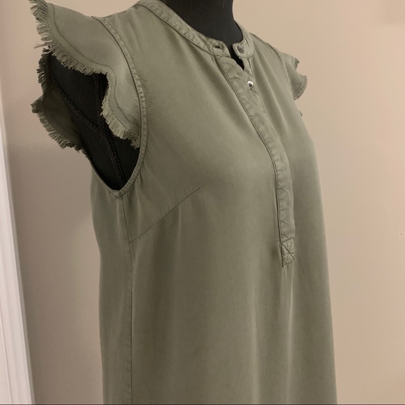 🌹NWT Carolina Belle Military Green Sleeveless Dress - Picture 7 of 12